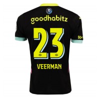 Camiseta PSV Eindhoven Joey Veerman #23 Visitante Equipación 2024-25 manga corta
